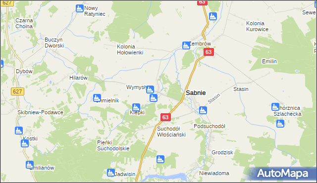 mapa Hołowienki, Hołowienki na mapie Targeo