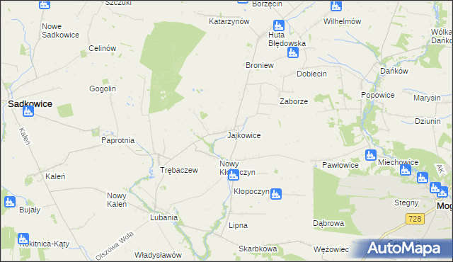 mapa Jajkowice, Jajkowice na mapie Targeo