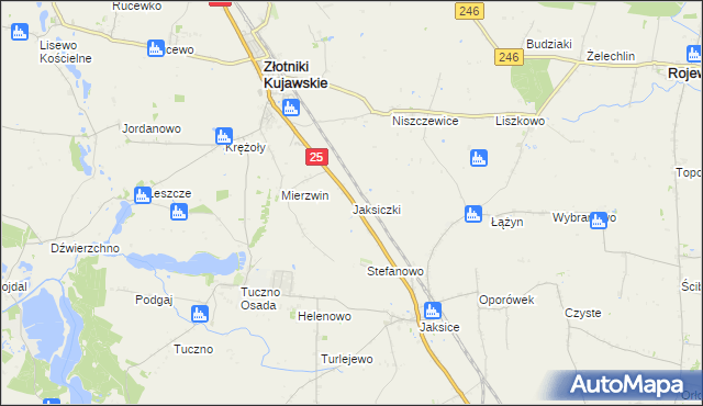 mapa Jaksiczki, Jaksiczki na mapie Targeo