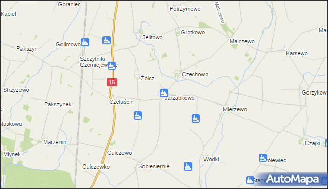mapa Jarząbkowo, Jarząbkowo na mapie Targeo