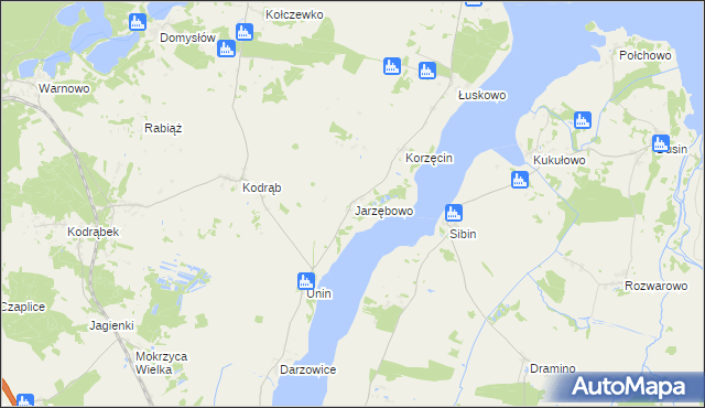 mapa Jarzębowo, Jarzębowo na mapie Targeo