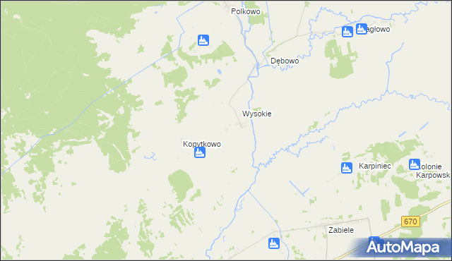 mapa Jasionowo Dębowskie, Jasionowo Dębowskie na mapie Targeo