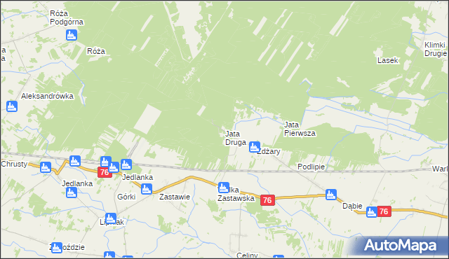 mapa Jata Druga, Jata Druga na mapie Targeo