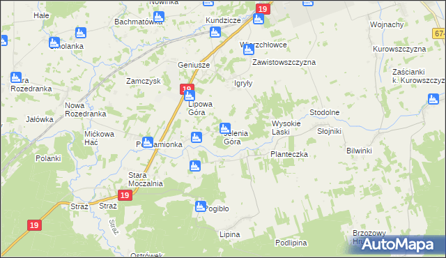 mapa Jelenia Góra gmina Sokółka, Jelenia Góra gmina Sokółka na mapie Targeo