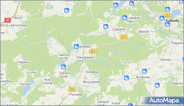 mapa Jodłowno, Jodłowno na mapie Targeo