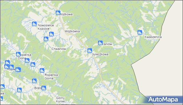 mapa Jureczkowa, Jureczkowa na mapie Targeo
