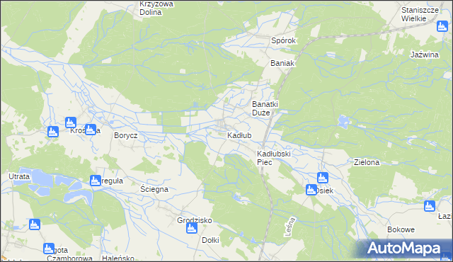 mapa Kadłub gmina Strzelce Opolskie, Kadłub gmina Strzelce Opolskie na mapie Targeo