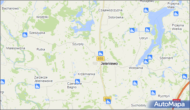 mapa Kazimierówka gmina Jeleniewo, Kazimierówka gmina Jeleniewo na mapie Targeo