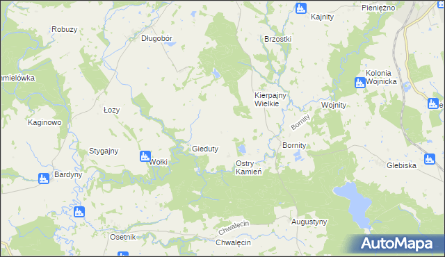 mapa Kierpajny Małe, Kierpajny Małe na mapie Targeo