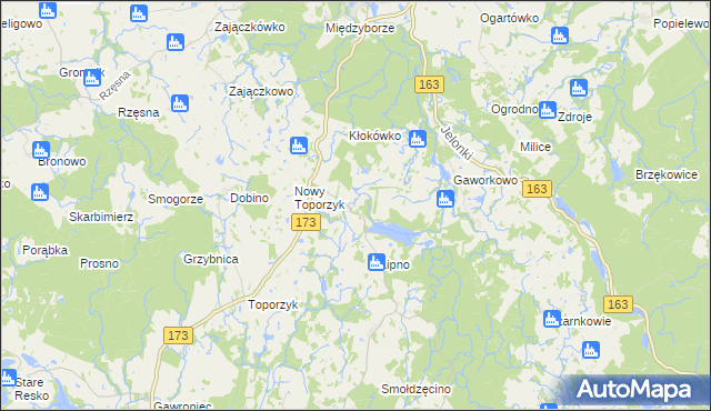mapa Kłokowo, Kłokowo na mapie Targeo