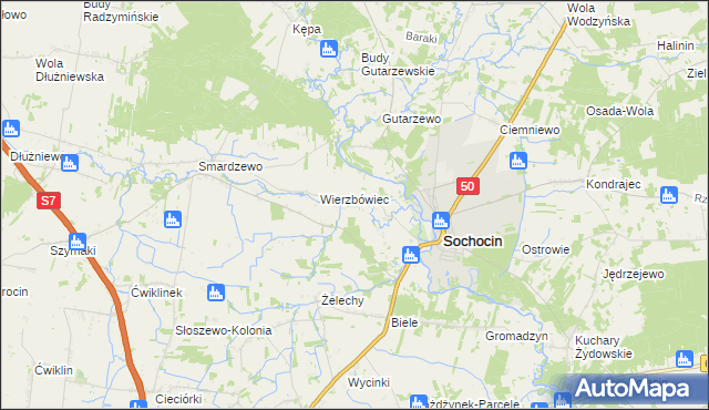 mapa Koliszewo, Koliszewo na mapie Targeo