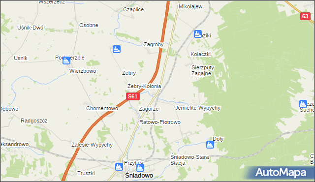 mapa Konopki Młode, Konopki Młode na mapie Targeo