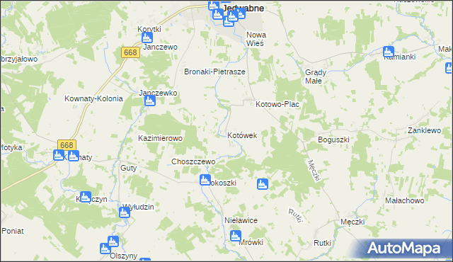 mapa Kotówek, Kotówek na mapie Targeo
