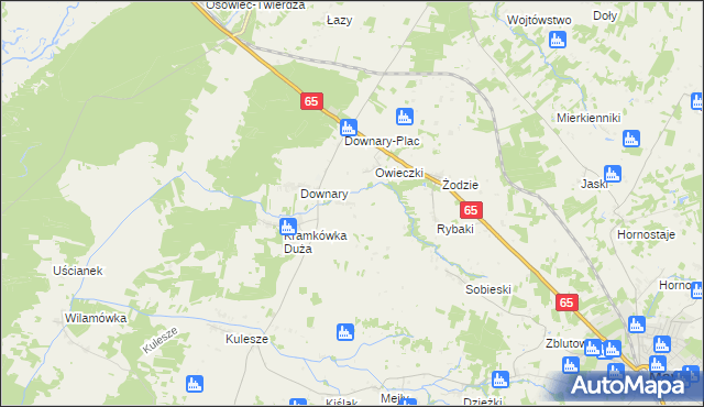 mapa Kramkówka Mała, Kramkówka Mała na mapie Targeo