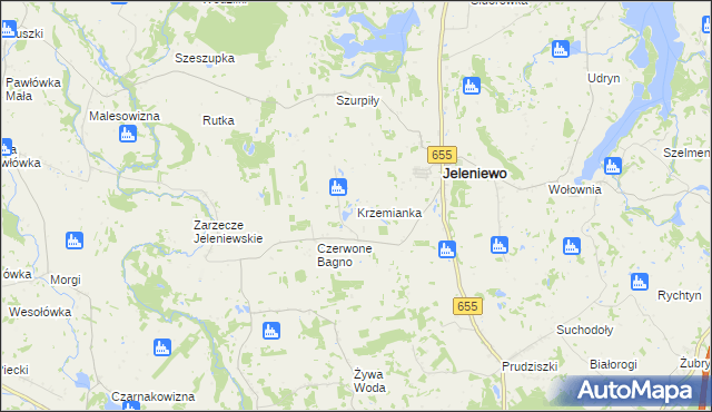 mapa Krzemianka, Krzemianka na mapie Targeo