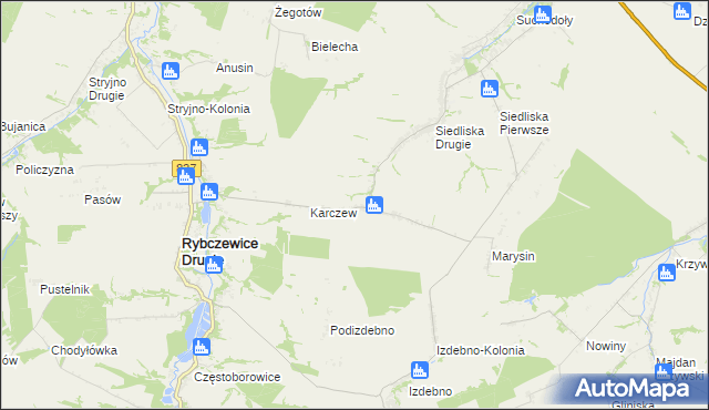 mapa Ksawerówka, Ksawerówka na mapie Targeo