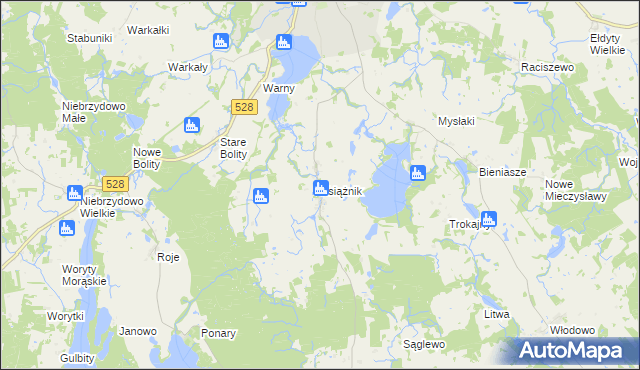 mapa Książnik, Książnik na mapie Targeo