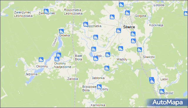 mapa Lińsk, Lińsk na mapie Targeo