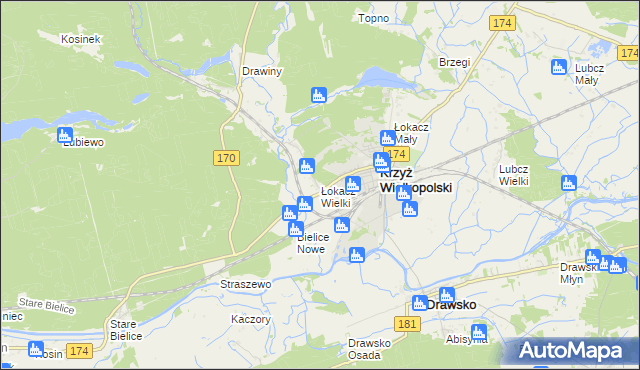 mapa Łokacz Wielki, Łokacz Wielki na mapie Targeo