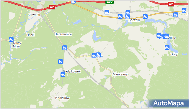 mapa Lubin gmina Torzym, Lubin gmina Torzym na mapie Targeo