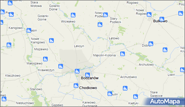 mapa Mąkolin-Kolonia, Mąkolin-Kolonia na mapie Targeo
