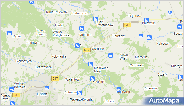 mapa Makówiec Duży, Makówiec Duży na mapie Targeo