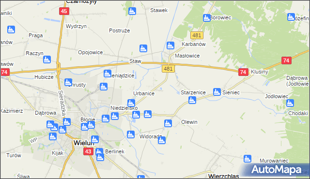 mapa Małyszyn, Małyszyn na mapie Targeo