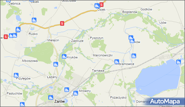 mapa Marcinowiczki, Marcinowiczki na mapie Targeo