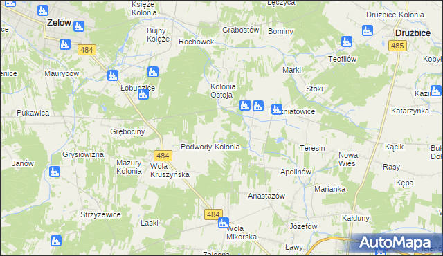 mapa Marszywiec, Marszywiec na mapie Targeo