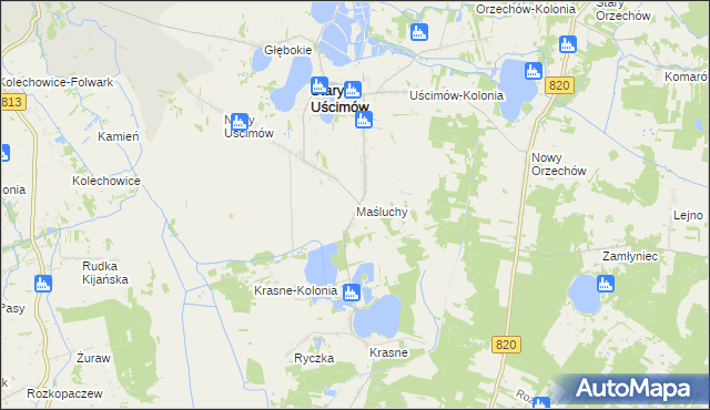 mapa Maśluchy, Maśluchy na mapie Targeo