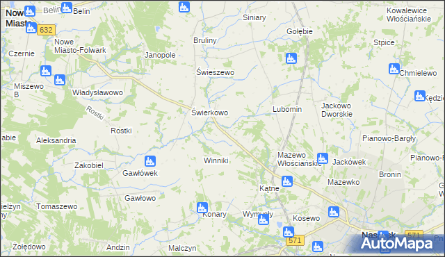 mapa Mazewo Dworskie A, Mazewo Dworskie A na mapie Targeo