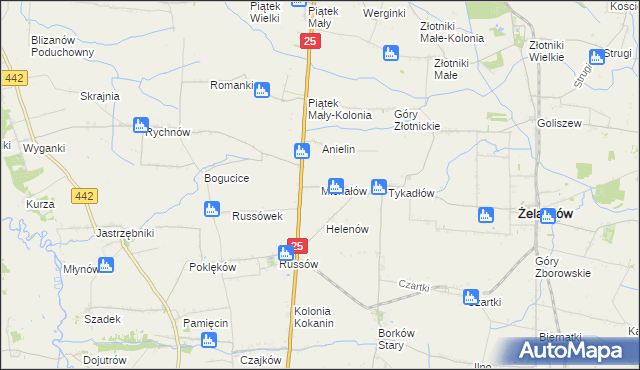 mapa Michałów gmina Żelazków, Michałów gmina Żelazków na mapie Targeo