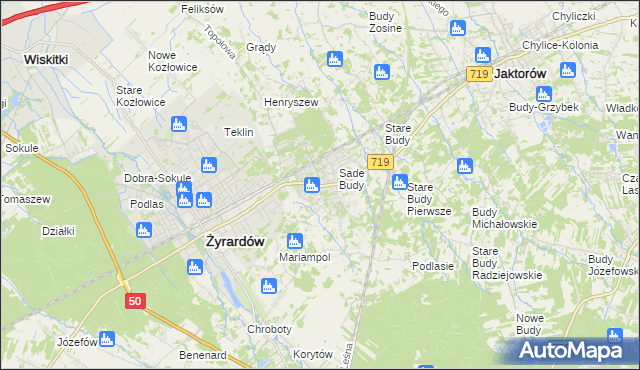 mapa Międzyborów, Międzyborów na mapie Targeo