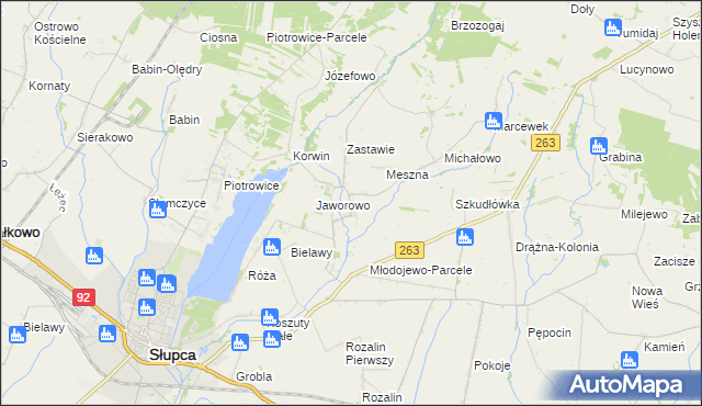 mapa Młodojewo, Młodojewo na mapie Targeo