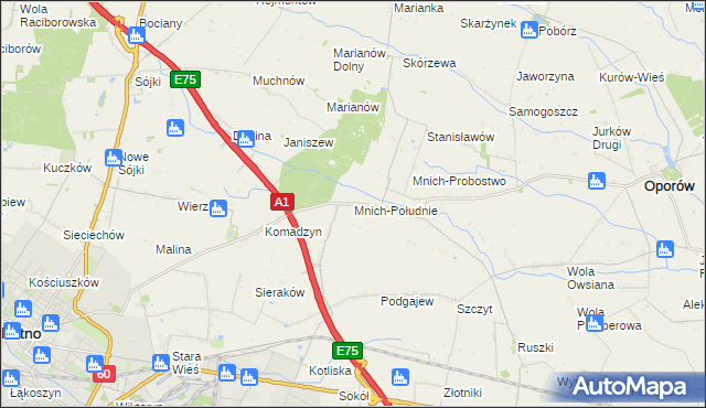 mapa Mnich-Południe, Mnich-Południe na mapie Targeo
