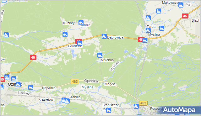 mapa Mnichus, Mnichus na mapie Targeo