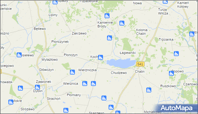 mapa Mokówko, Mokówko na mapie Targeo