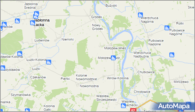 mapa Mołożew-Dwór, Mołożew-Dwór na mapie Targeo