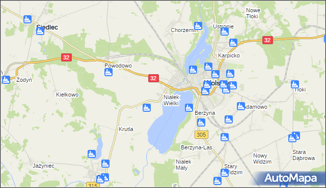 mapa Niałek Wielki, Niałek Wielki na mapie Targeo