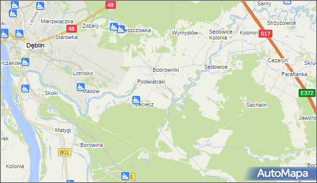 mapa Niebrzegów, Niebrzegów na mapie Targeo