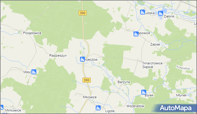 mapa Niwki gmina Namysłów, Niwki gmina Namysłów na mapie Targeo