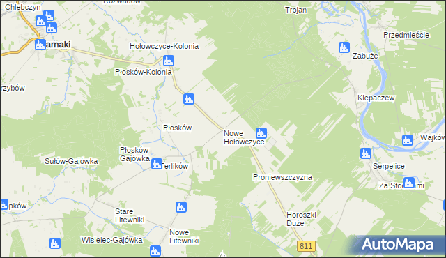 mapa Nowe Hołowczyce, Nowe Hołowczyce na mapie Targeo