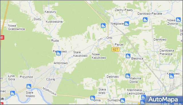 mapa Nowe Kaczkowo, Nowe Kaczkowo na mapie Targeo