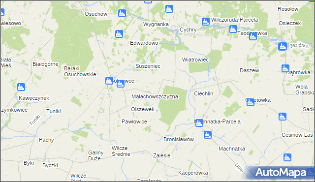 mapa Nowe Poręby, Nowe Poręby na mapie Targeo