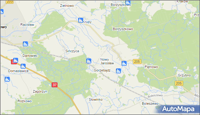 mapa Nowy Jarosław, Nowy Jarosław na mapie Targeo