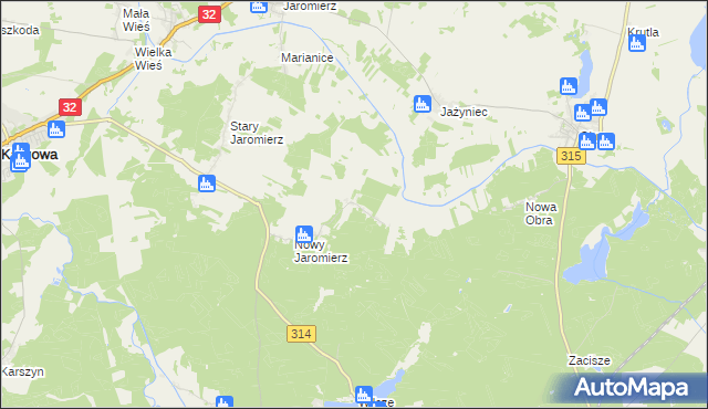 mapa Obra Dolna, Obra Dolna na mapie Targeo