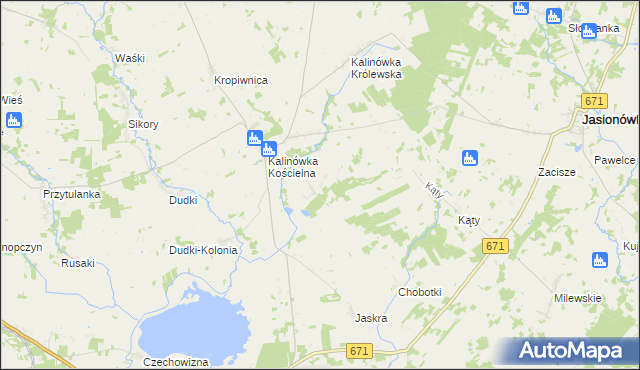 mapa Ogrodniki gmina Knyszyn, Ogrodniki gmina Knyszyn na mapie Targeo