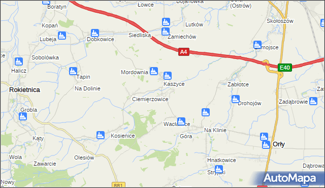 mapa Olszynka gmina Orły, Olszynka gmina Orły na mapie Targeo