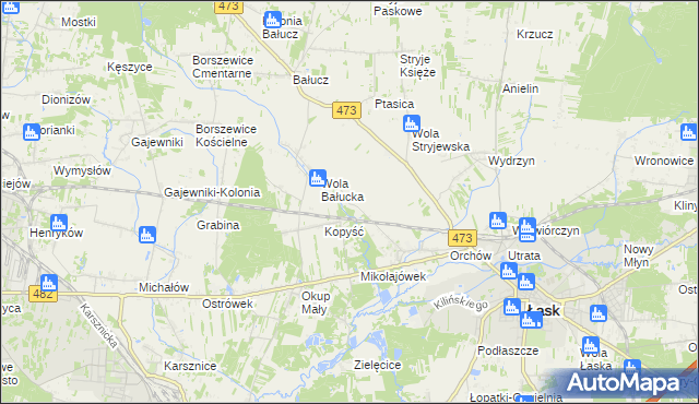 mapa Orchów-Wesółka, Orchów-Wesółka na mapie Targeo