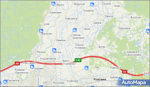 mapa Ostrów Królewski, Ostrów Królewski na mapie Targeo